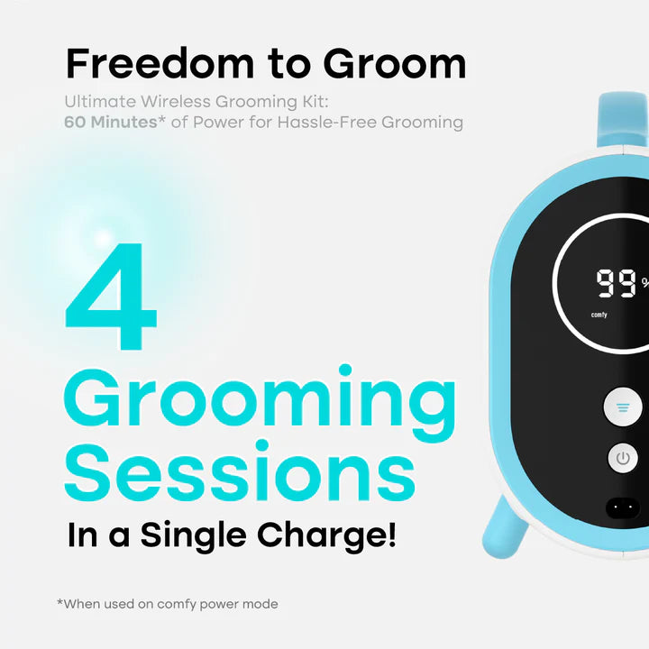 Cleanfure Pet Grooming Kit - Cordless